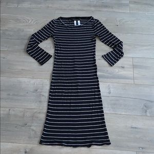 BCBG Black & White Bodycon Dress XS